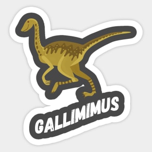 Fun Gallimimus Dinosaur Design Sticker